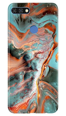 Marble Texture Mobile Back Case for Huawei 7C (Design - 309)