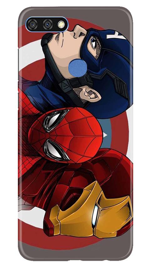 Superhero Mobile Back Case for Huawei 7C (Design - 311)