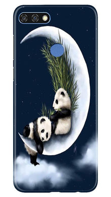 Panda Moon Mobile Back Case for Huawei 7C (Design - 318)