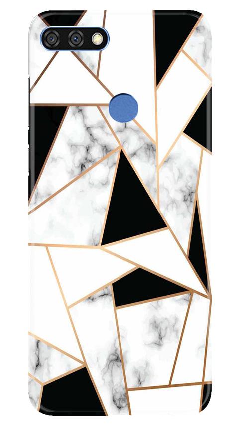 Marble Texture Mobile Back Case for Huawei 7C (Design - 322)