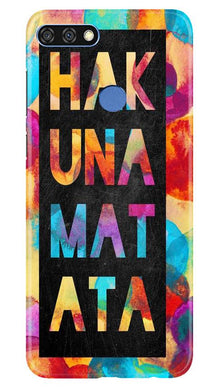 Hakuna Matata Mobile Back Case for Huawei 7C (Design - 323)