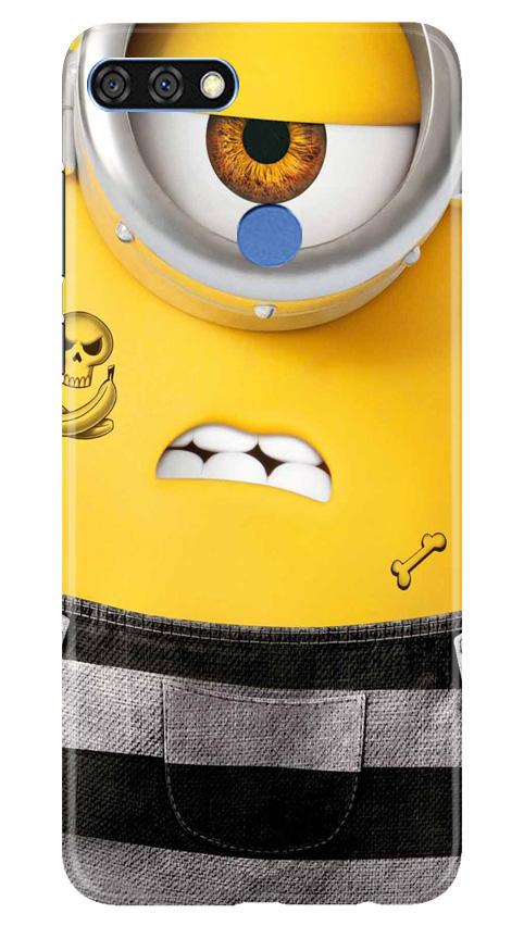 Minion Mobile Back Case for Huawei 7C (Design - 324)