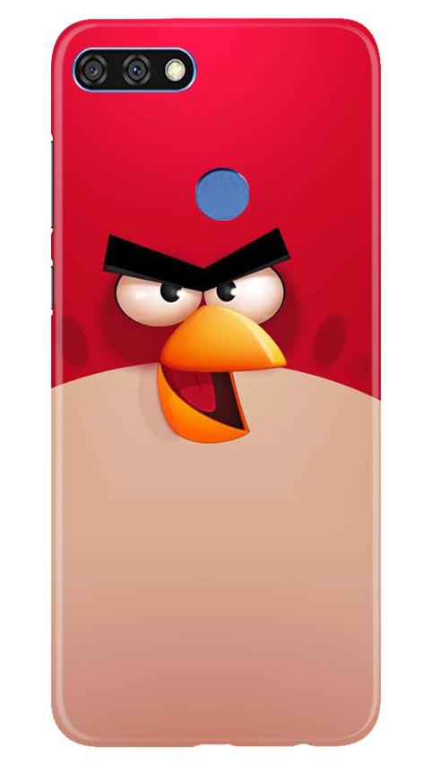 Angry Bird Red Mobile Back Case for Huawei 7C (Design - 325)