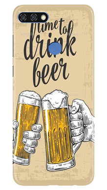 Drink Beer Mobile Back Case for Huawei 7C (Design - 328)