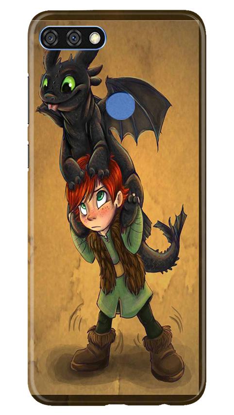 Dragon Mobile Back Case for Huawei 7C (Design - 336)
