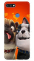 Dog Puppy Mobile Back Case for Huawei 7C (Design - 350)