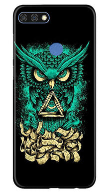 Owl Mobile Back Case for Huawei 7C (Design - 358)