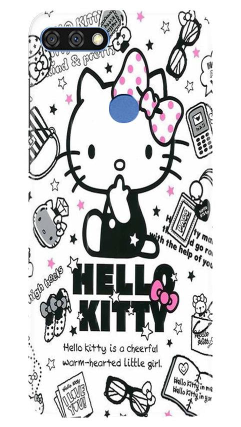 Hello Kitty Mobile Back Case for Huawei 7C (Design - 361)