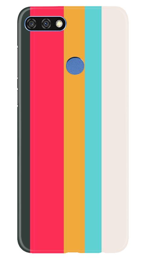 Color Pattern Mobile Back Case for Huawei 7C (Design - 369)