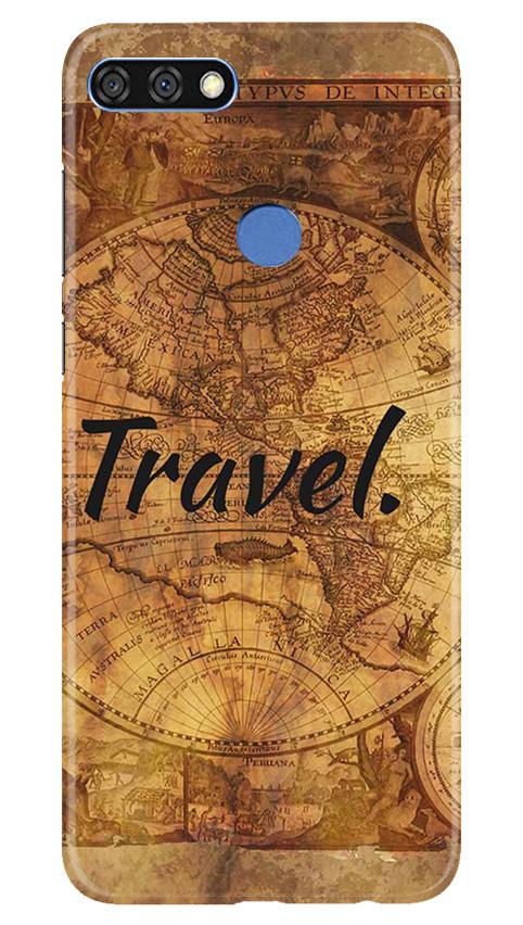 Travel Mobile Back Case for Huawei 7C (Design - 375)