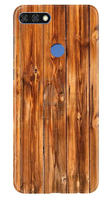 Wooden Texture Mobile Back Case for Huawei 7C (Design - 376)