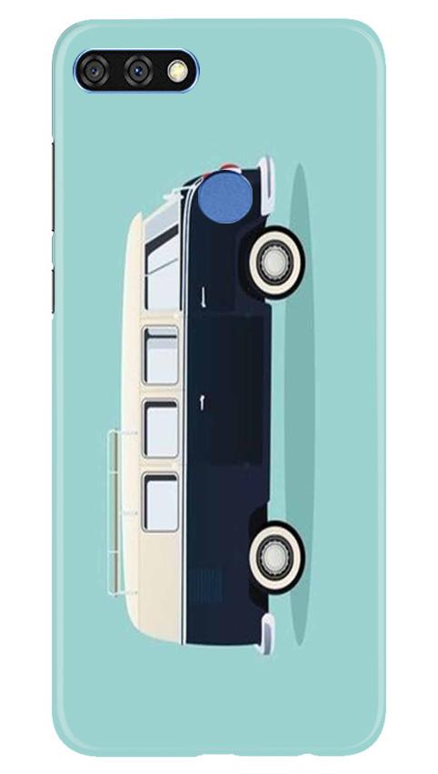 Travel Bus Mobile Back Case for Huawei 7C (Design - 379)