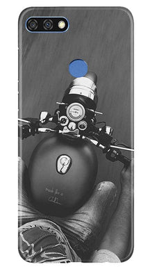 Royal Enfield Mobile Back Case for Huawei 7C (Design - 382)