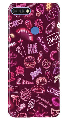 Party Theme Mobile Back Case for Huawei 7C (Design - 392)