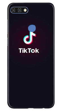 Tiktok Mobile Back Case for Huawei 7C (Design - 396)