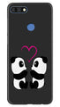 Panda Love Mobile Back Case for Huawei 7C (Design - 398)