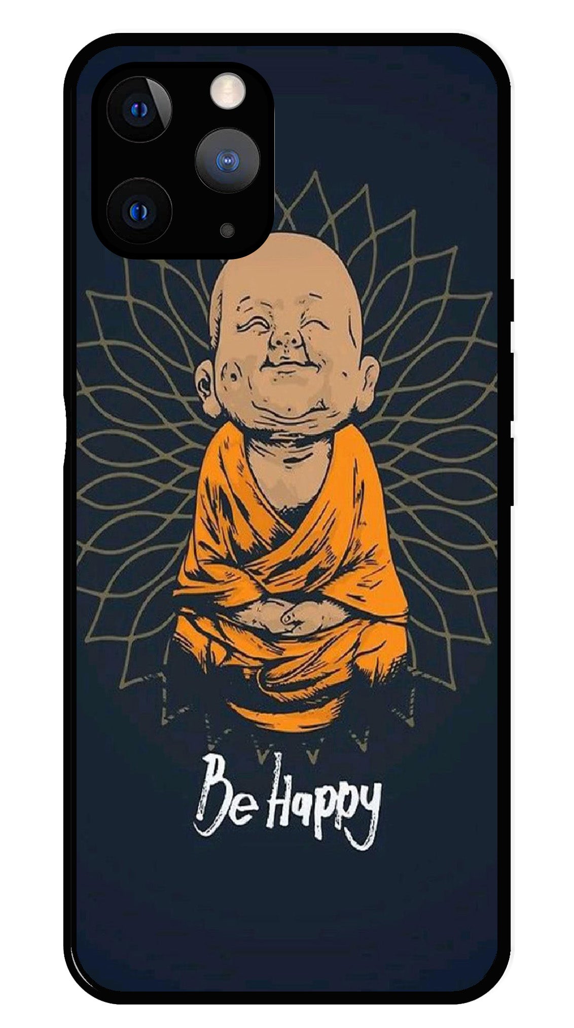 Be Happy Metal Mobile Case for iPhone 11 Pro