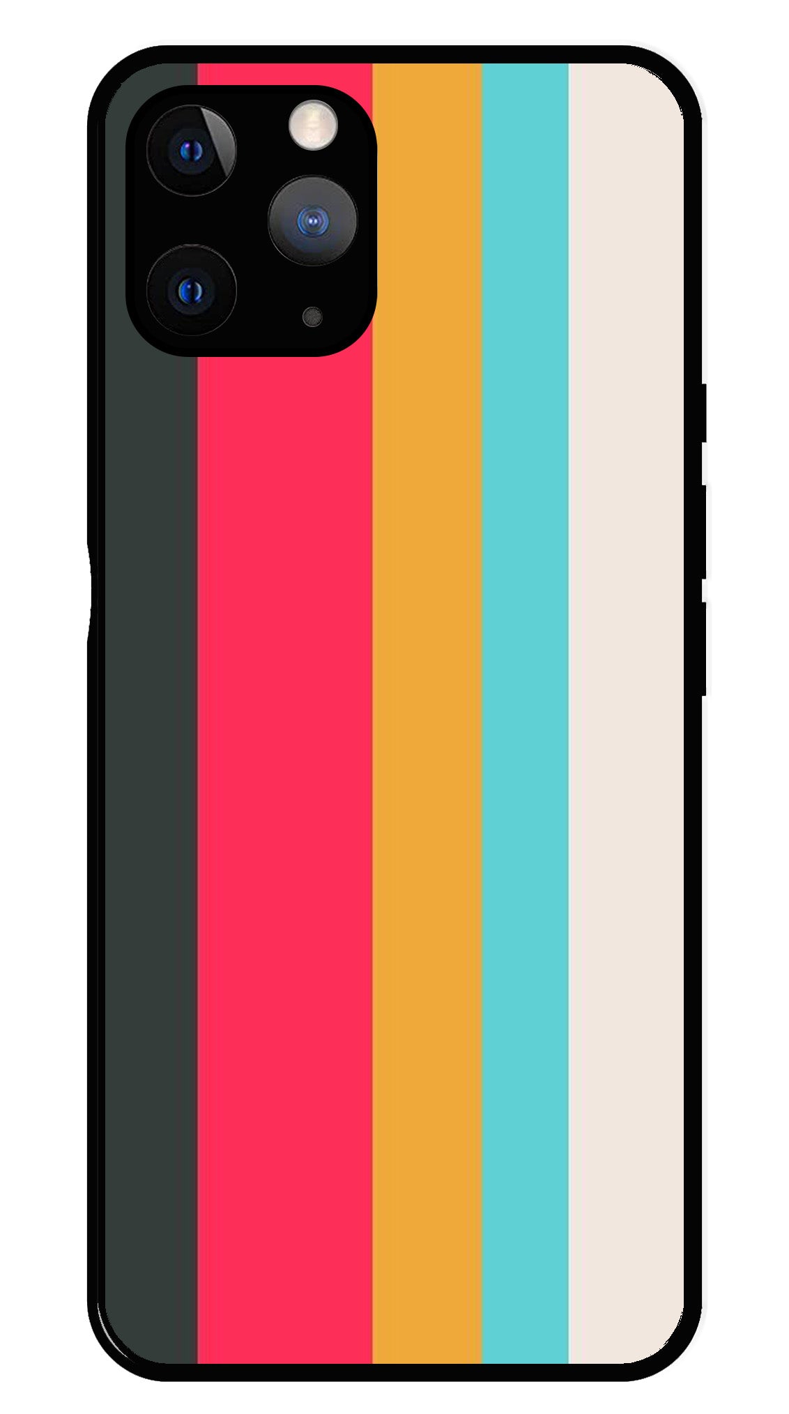 Muted Rainbow Metal Mobile Case for iPhone 11 Pro Max