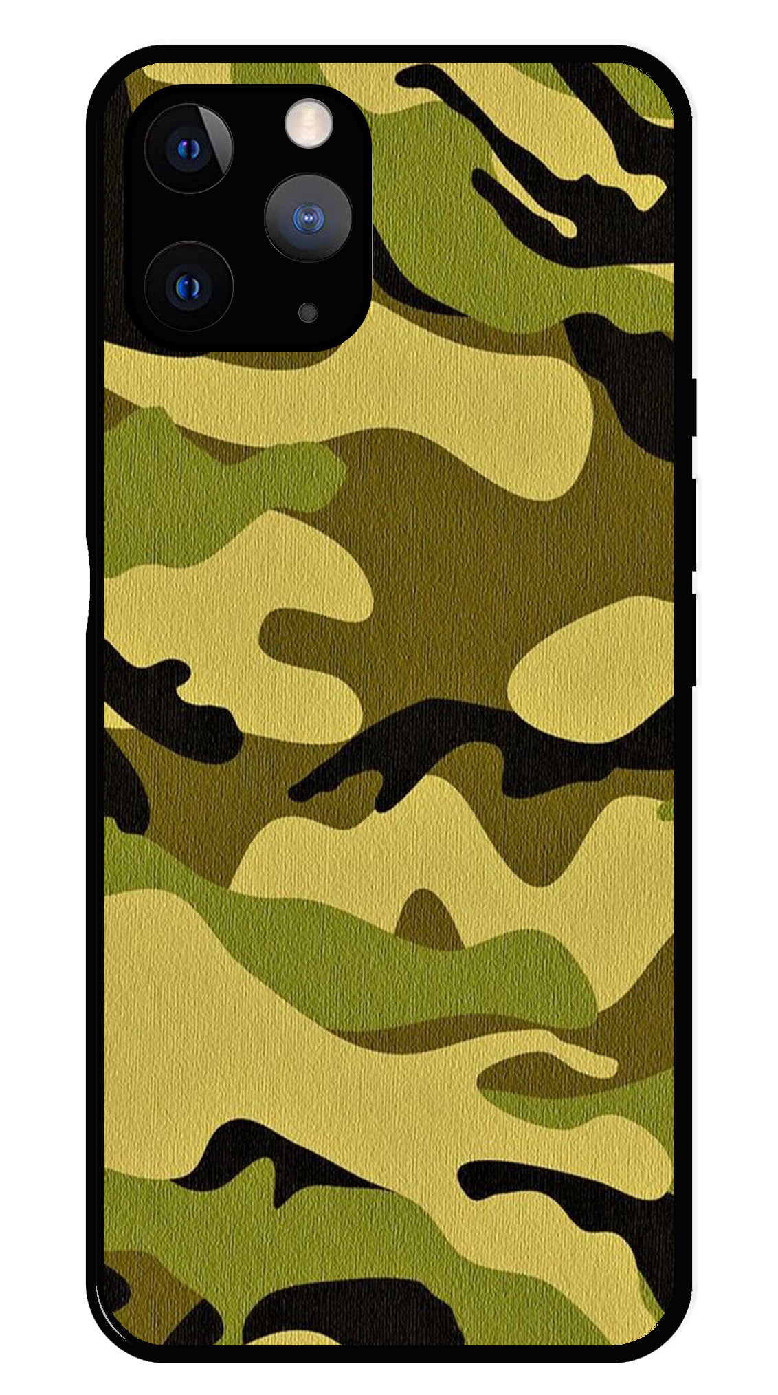 Army Pattern Metal Mobile Case for iPhone 11 Pro