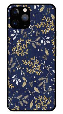 Floral Pattern  Metal Mobile Case for iPhone 11 Pro