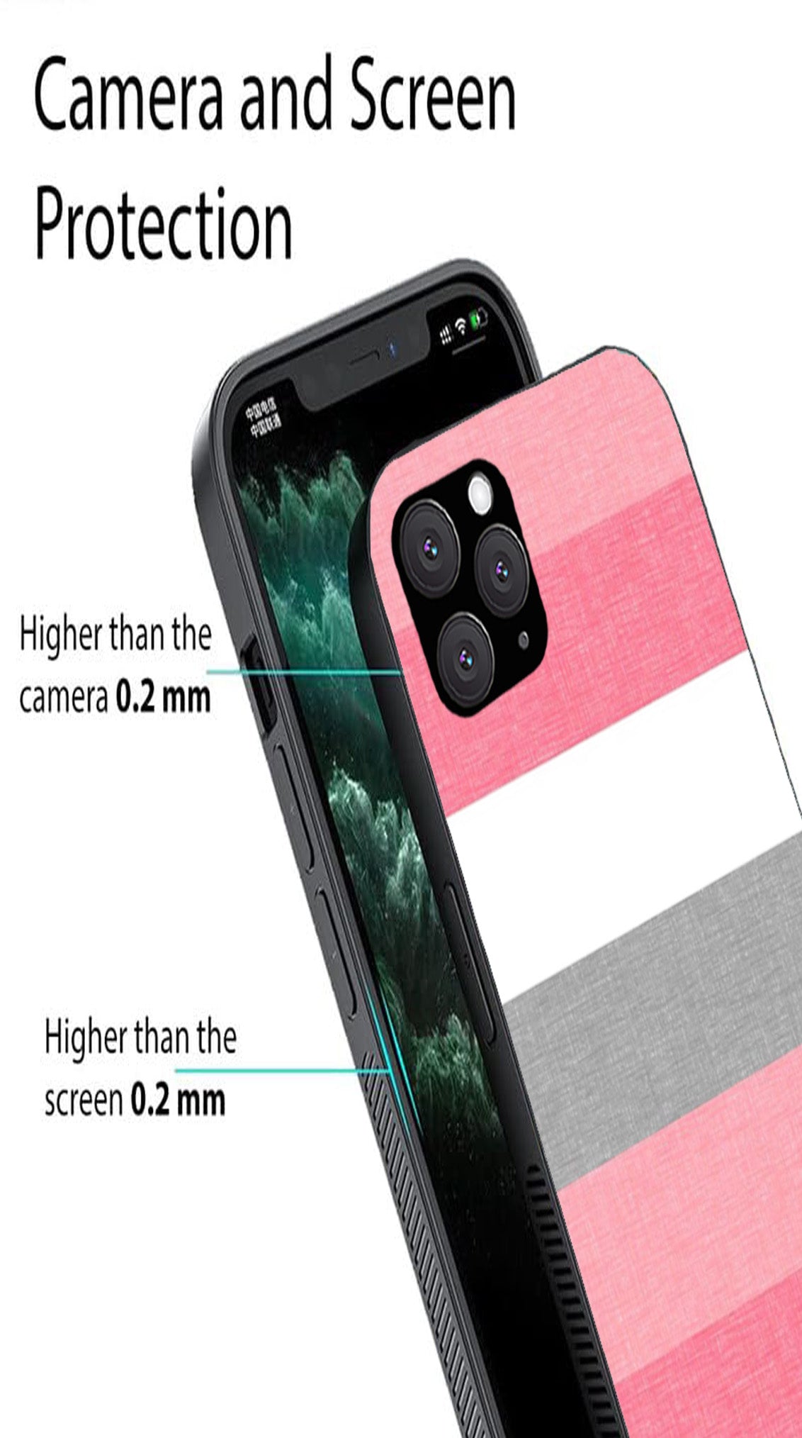 Pink Pattern Metal Mobile Case for iPhone 11 Pro