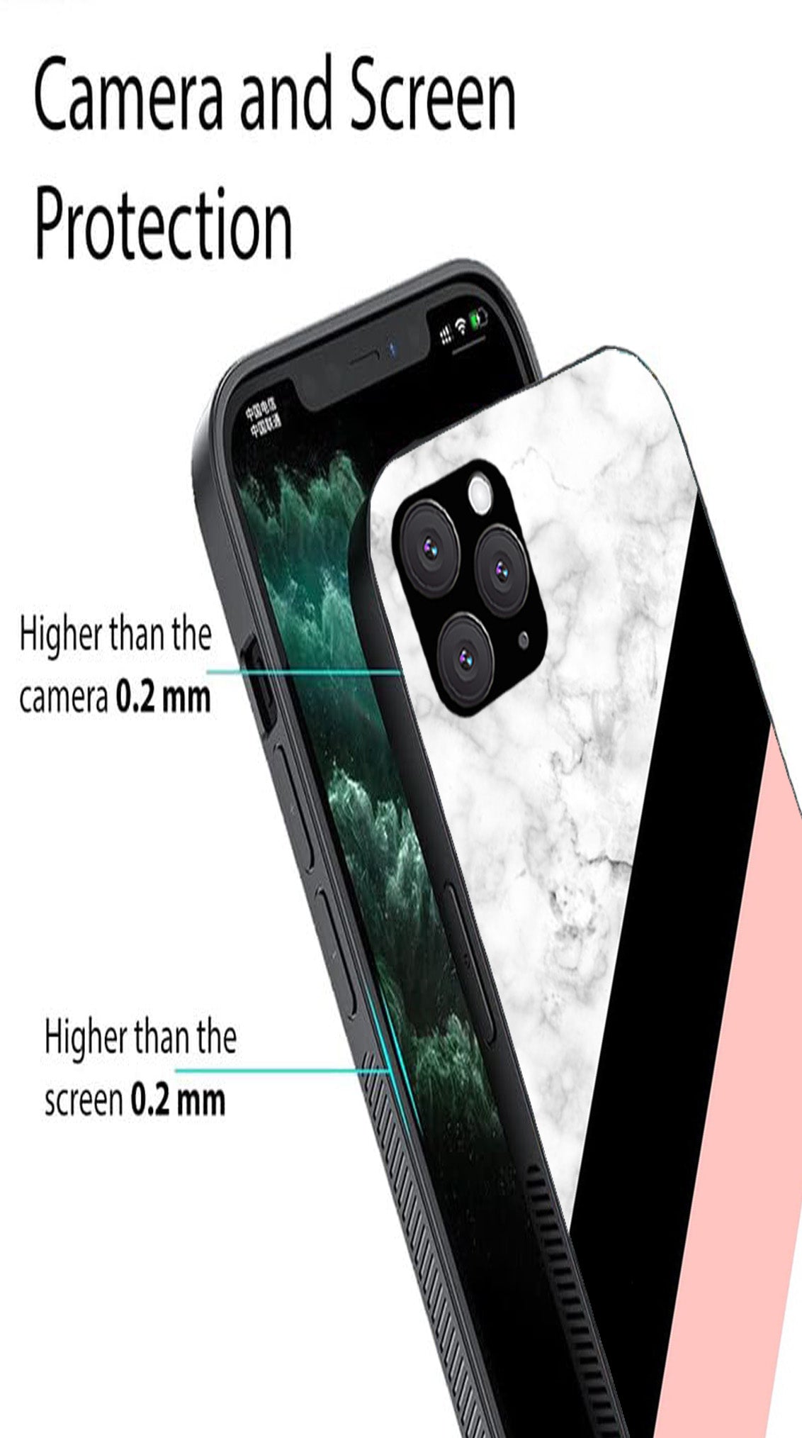 Marble Design Metal Mobile Case for iPhone 11 Pro Max