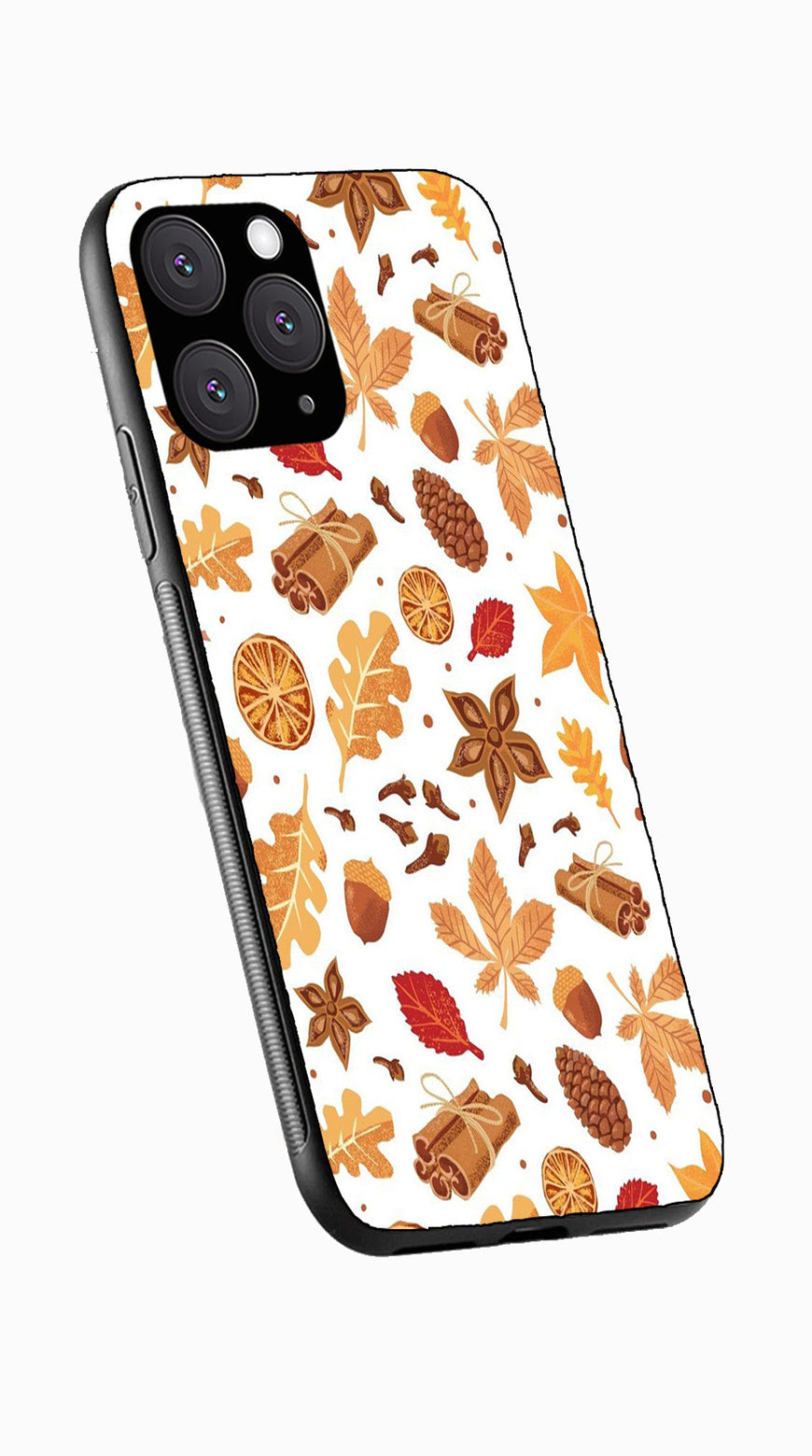 Autumn Leaf Metal Mobile Case for iPhone 11 Pro Max  (Design No -19)