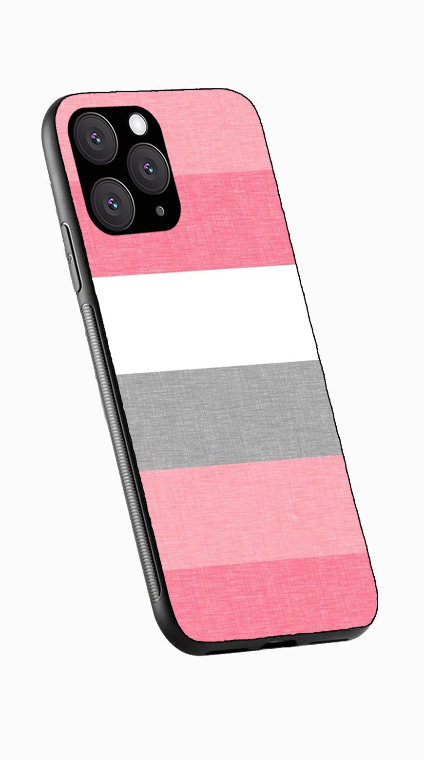 Pink Pattern Metal Mobile Case for iPhone 11 Pro Max  (Design No -23)