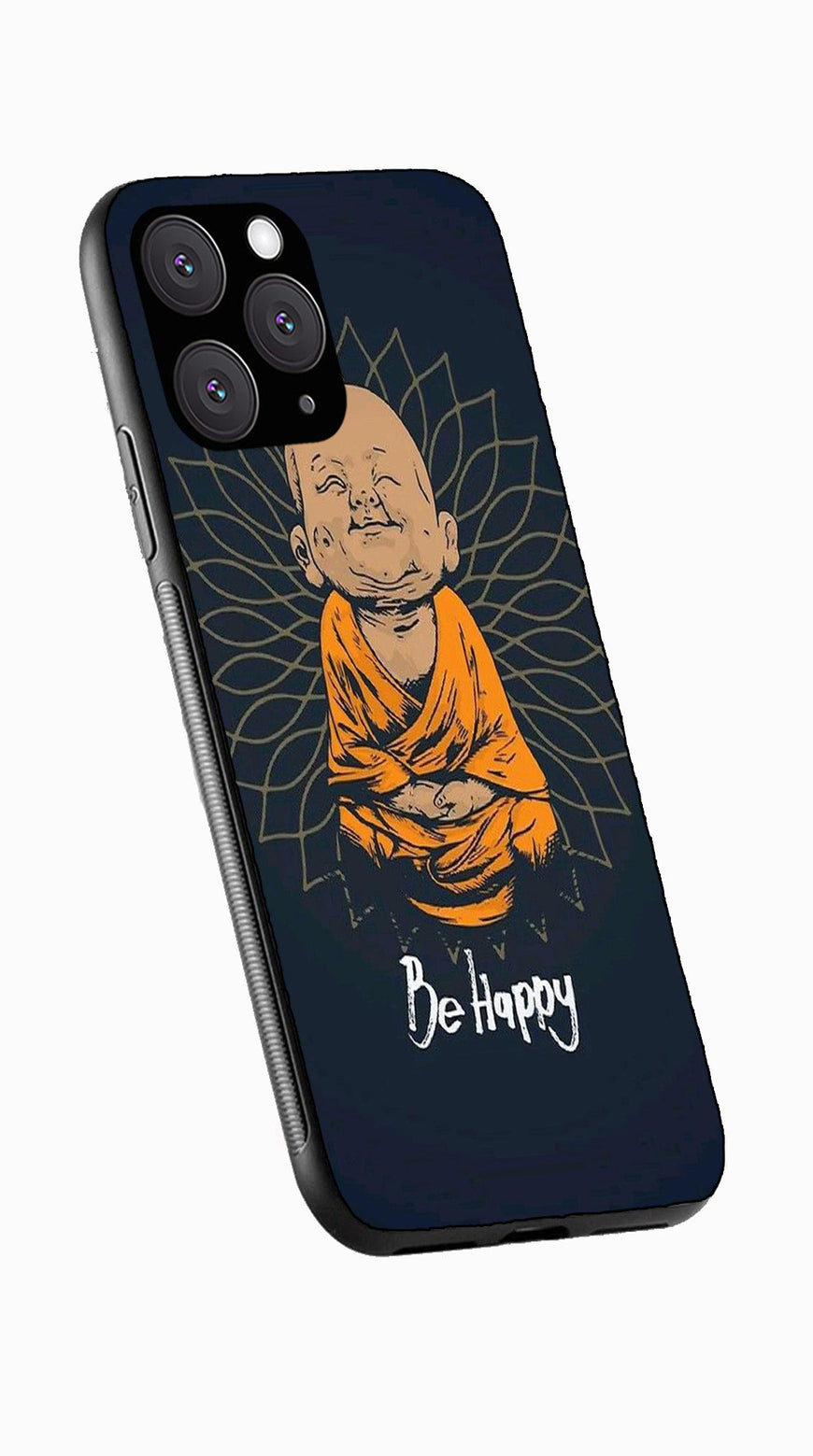 Be Happy Metal Mobile Case for iPhone 11 Pro Max  (Design No -27)