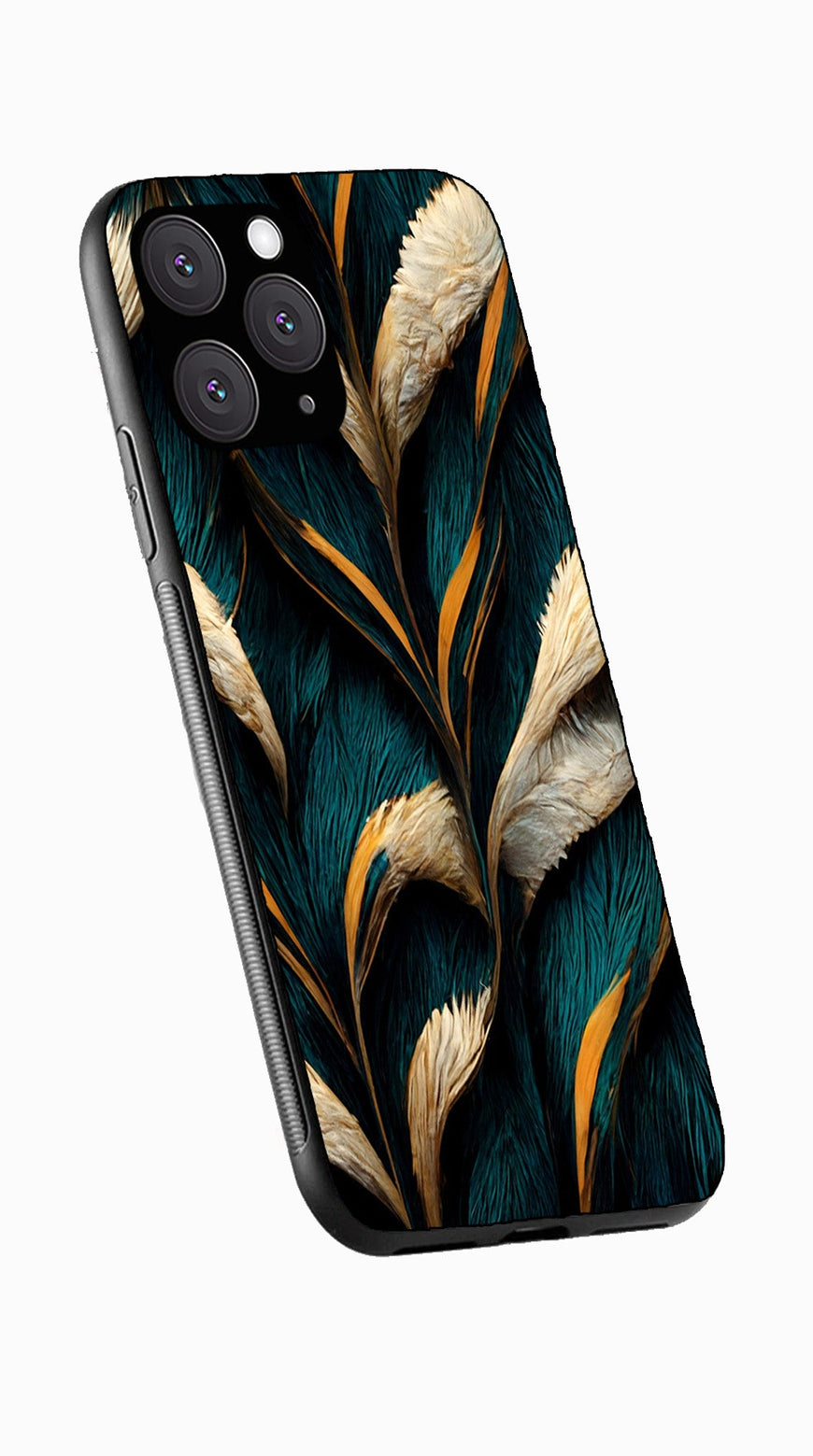 Feathers Metal Mobile Case for iPhone 11 Pro  (Design No -30)