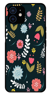 Floral Pattern2 Metal Mobile Case for iPhone 11