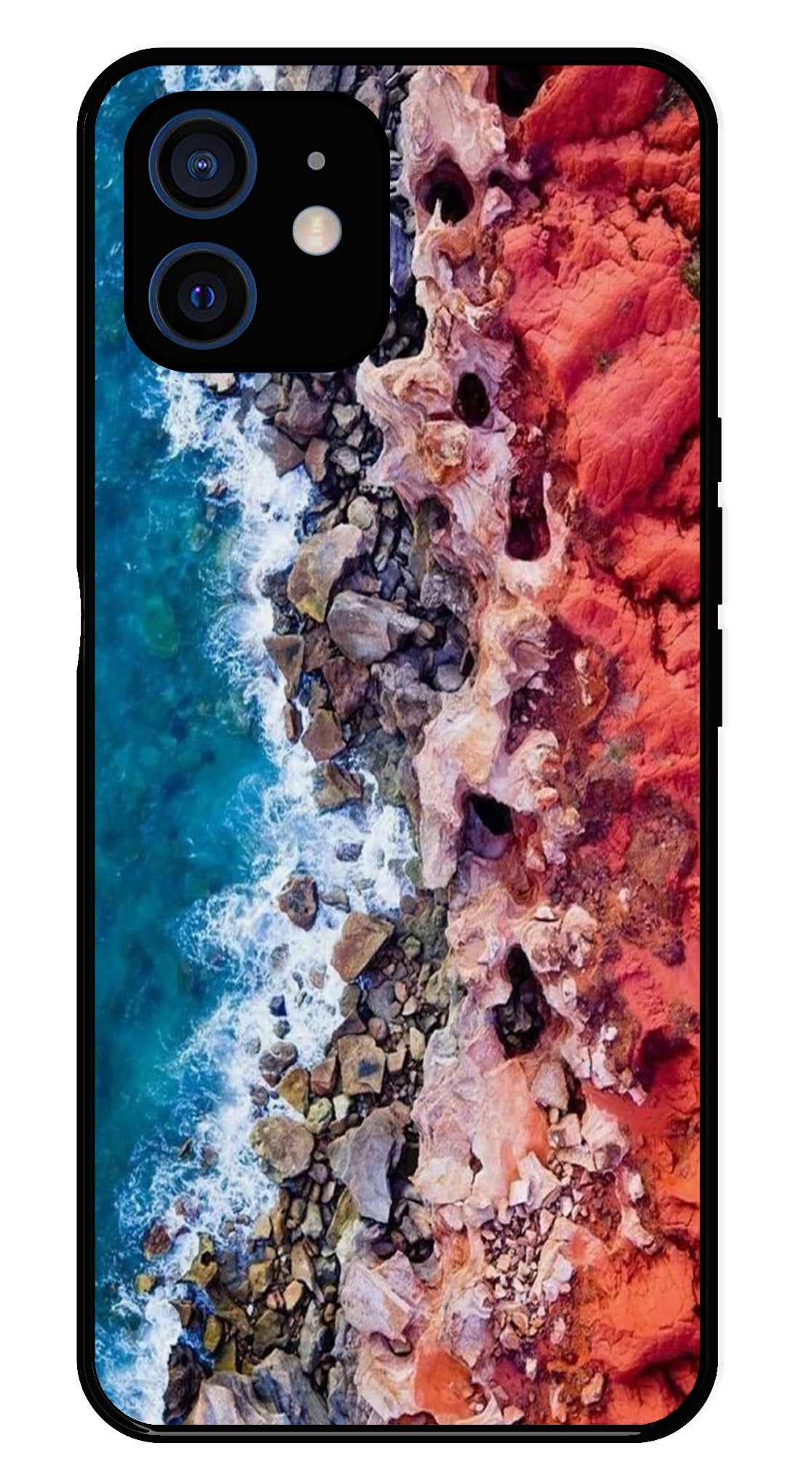 Sea Shore Metal Mobile Case for iPhone 12 Mini