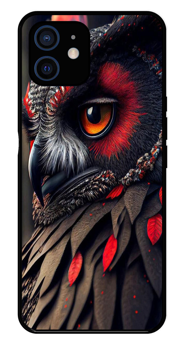 Owl Design Metal Mobile Case for iPhone 12