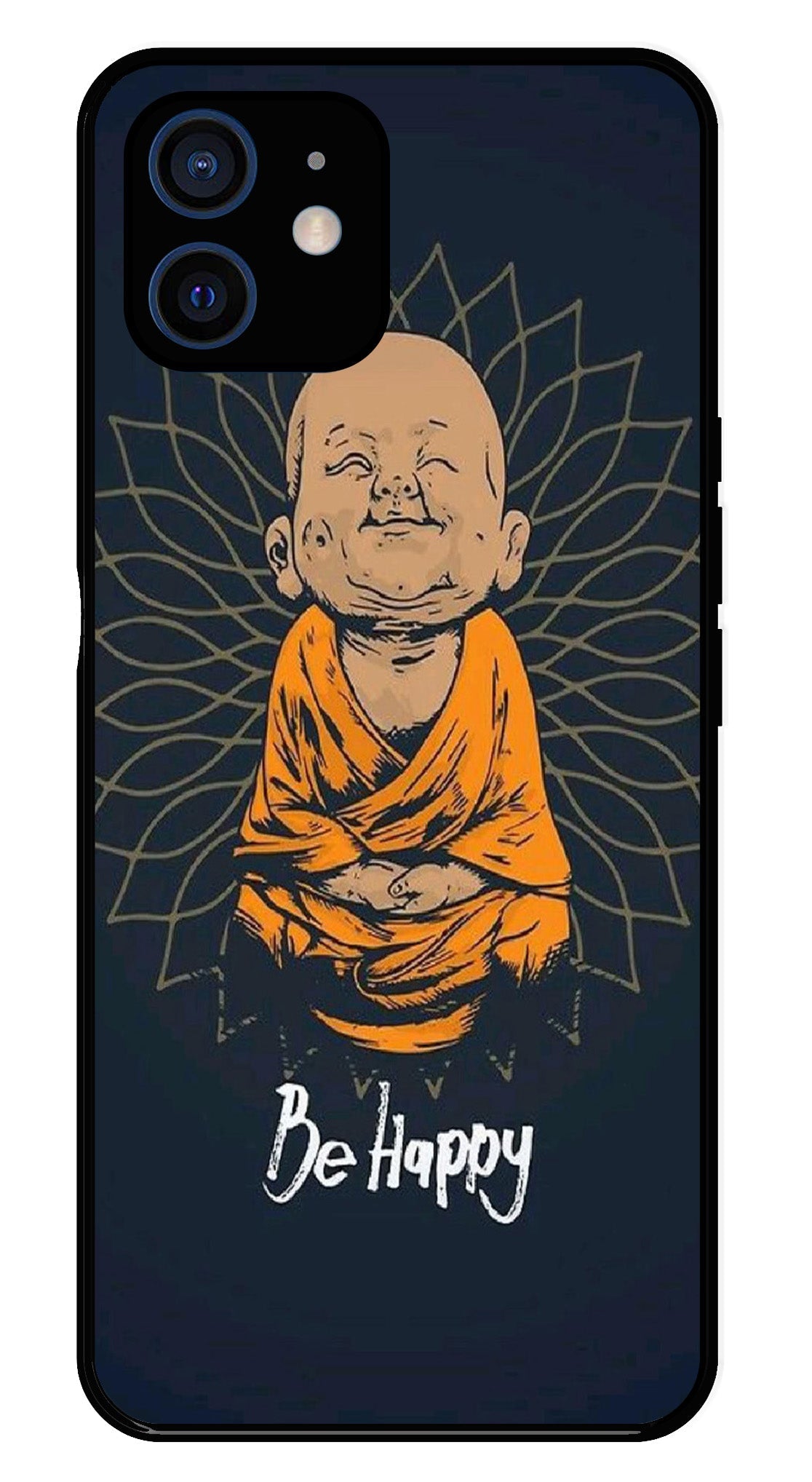 Be Happy Metal Mobile Case for iPhone 12 Mini