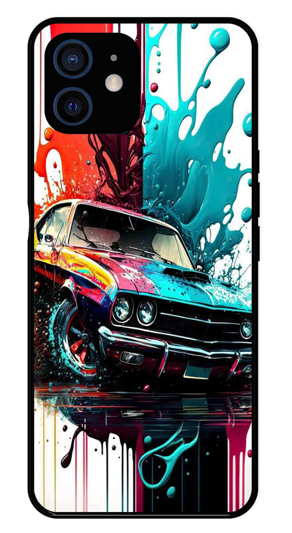 Vintage Car Metal Mobile Case for iPhone 12