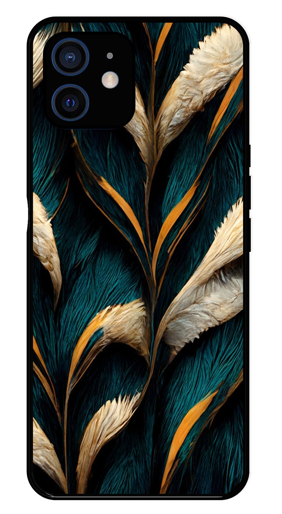 Feathers Metal Mobile Case for iPhone 12 Mini