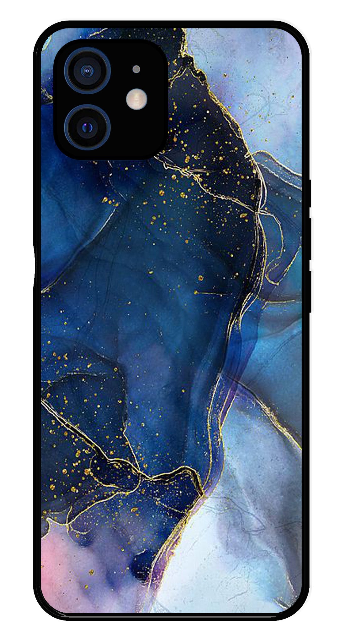 Blue Marble Metal Mobile Case for iPhone 12 Mini