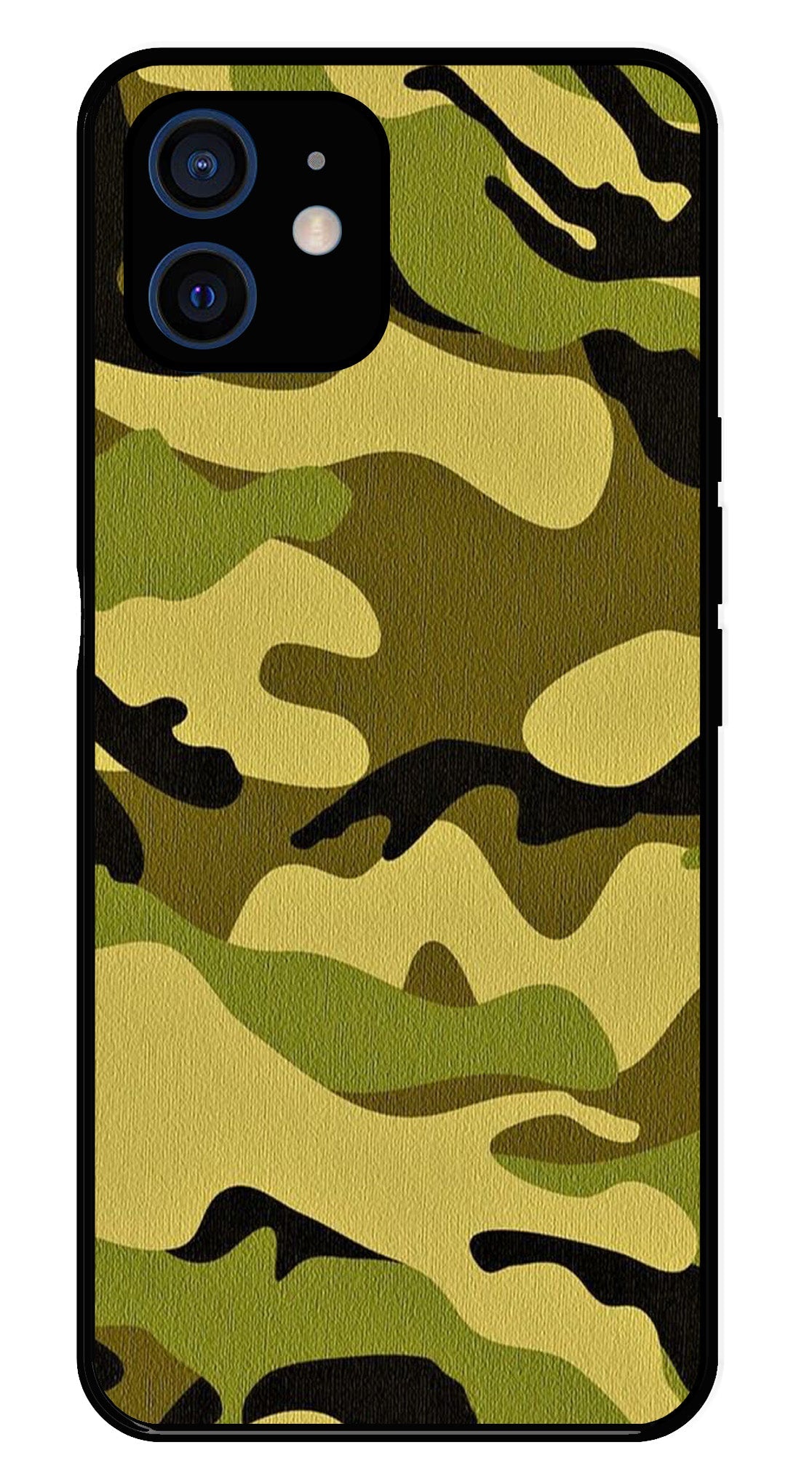 Army Pattern Metal Mobile Case for iPhone 11
