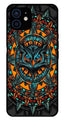 Owl Pattern Metal Mobile Case for iPhone 12 Mini