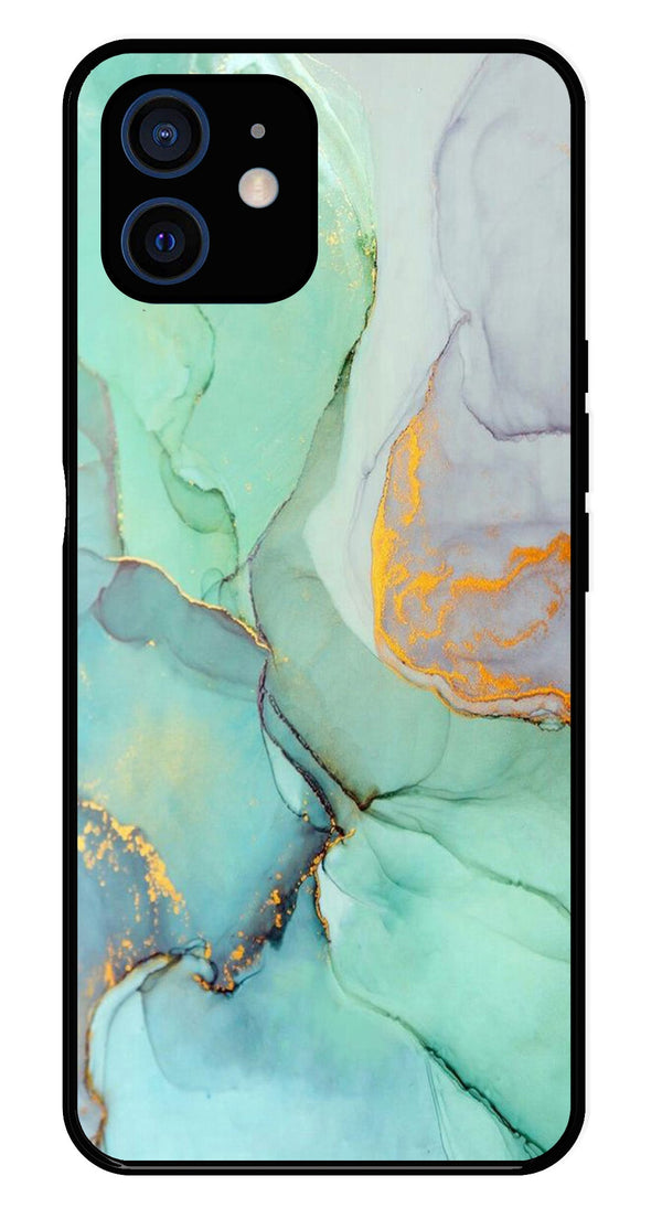 Marble Design Metal Mobile Case for iPhone 12 Mini