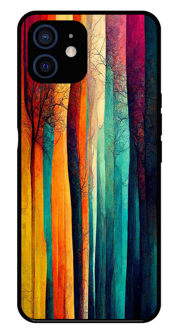 Modern Art Colorful Metal Mobile Case for iPhone 12