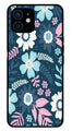 Flower Leaves Design Metal Mobile Case for iPhone 12