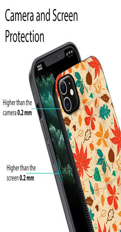 Leafs Design Metal Mobile Case for iPhone 12 Mini