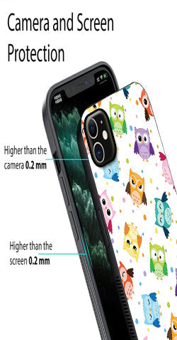 Owls Pattern Metal Mobile Case for iPhone 12 Mini