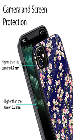 Flower Design Metal Mobile Case for iPhone 12 Mini