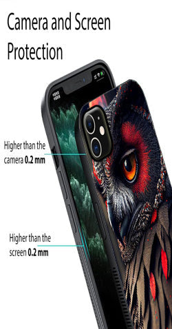 Owl Design Metal Mobile Case for iPhone 12 Mini