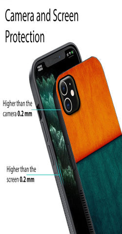 Orange Green Pattern Metal Mobile Case for iPhone 12 Mini