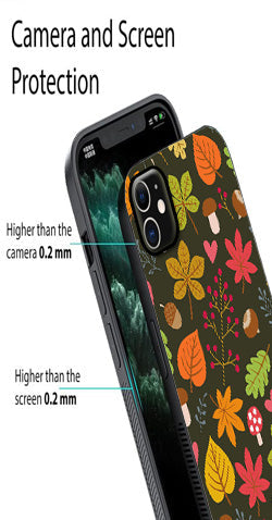 Leaves Design Metal Mobile Case for iPhone 11