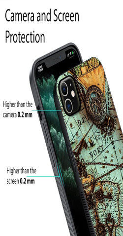 Map Design Metal Mobile Case for iPhone 11