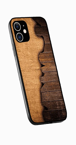 Wooden Design Metal Mobile Case for iPhone 11  (Design No -13)